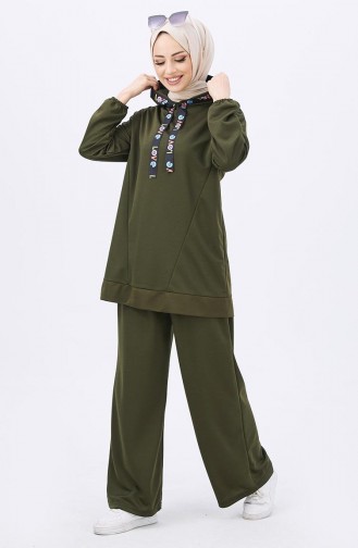 Tunika-Hose mit Kapuze Zweier-Set 11056-02 Khaki 11056-02