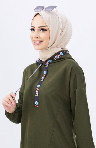 Tunika-Hose mit Kapuze Zweier-Set 11056-02 Khaki 11056-02