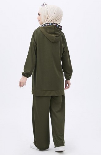 Tunika-Hose mit Kapuze Zweier-Set 11056-02 Khaki 11056-02