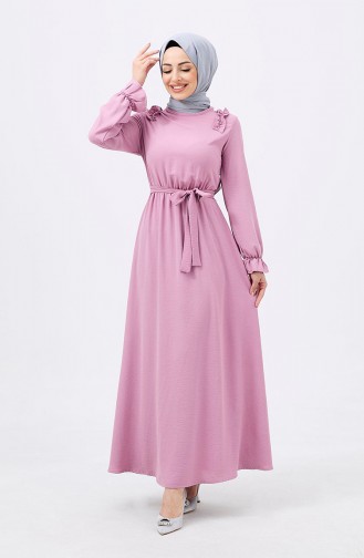 Belted Dress 10307-02 Dusty Rose 10307-02