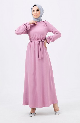 Belted Dress 10307-02 Dusty Rose 10307-02