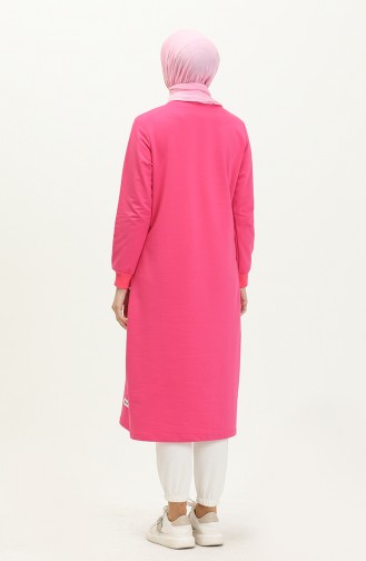 Uzun Tunik 1200-10 Şekerpembe