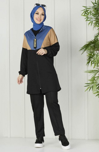 Ensemble Tunique Pantalon 11060-01 İndigo 11060-01