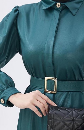 Belted Tunic 11115-03 Emerald Green 11115-03