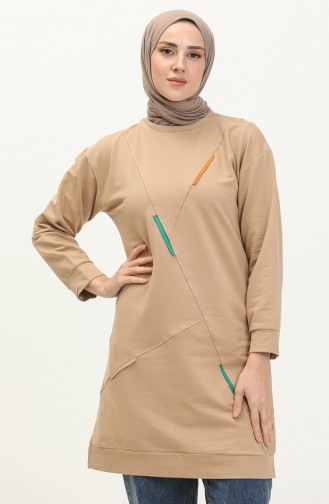 Two Yarn Long Sports Tunic 2628-01 Brown 2628-01