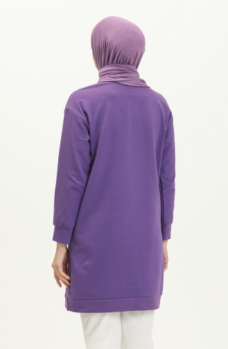 Two Yarn Long Sports Tunic 2628-02 Purple 2628-02