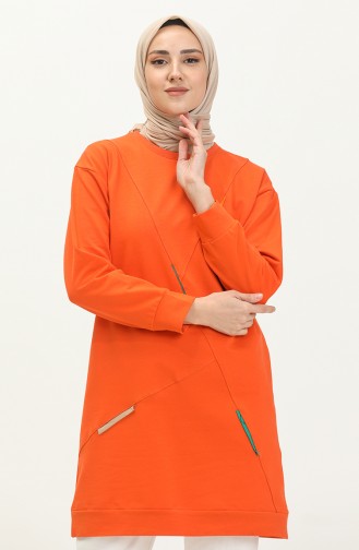 Two Yarn Long Sports Tunic 2628-04 Orange 2628-04