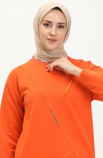 Two Yarn Long Sports Tunic 2628-04 Orange 2628-04