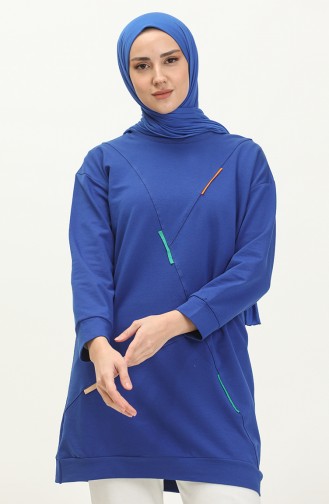 Two Yarn Long Sports Tunic 2628-05 Saxe 2628-05