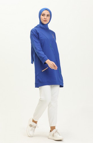 Two Yarn Long Sports Tunic 2628-05 Saxe 2628-05