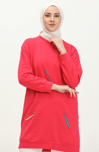 Two Yarn Long Sports Tunic 2628-06 Fuchsia 2628-06