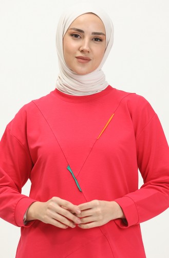 Two Yarn Long Sports Tunic 2628-06 Fuchsia 2628-06