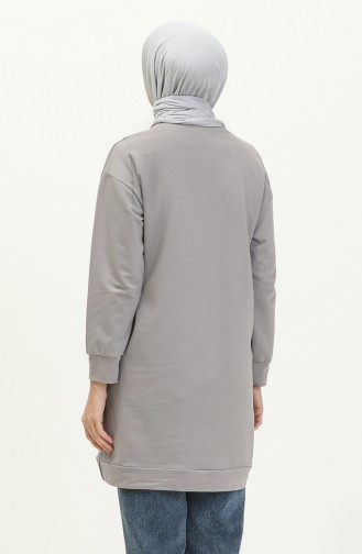 Zwei Garne Sport lange Tunika 2628-08 Grau 2628-08