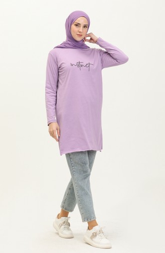 Basic Viscose Tunic 2757-03 Lilac 2757-03