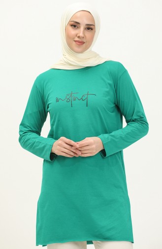 Basic Viscose Tunic 2757-08 Green 2757-08