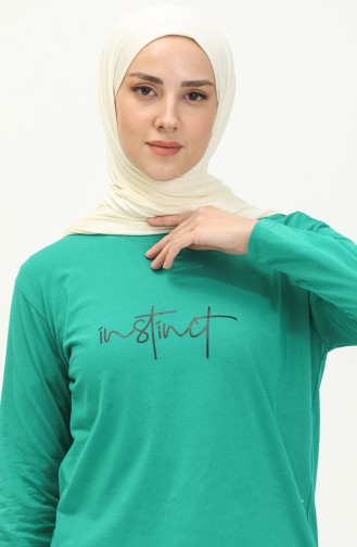 Basic Viscose Tunic 2757-08 Green 2757-08