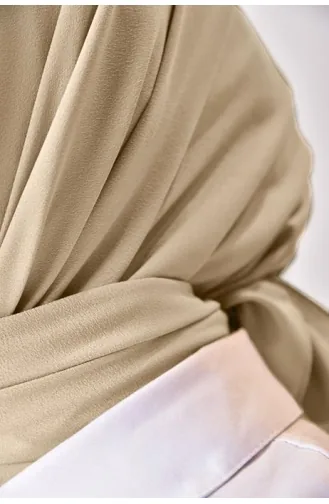 إيشارب كريب بلس سادة 000059-19 لون بيج رملي 000059-19
