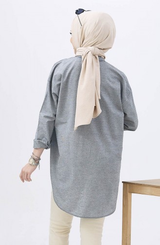 Chemise à Poche 11217-01 Gris 11217-01