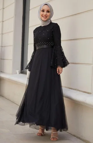 Spitzen-Abendkleid 11153-03 Schwarz 11153-03