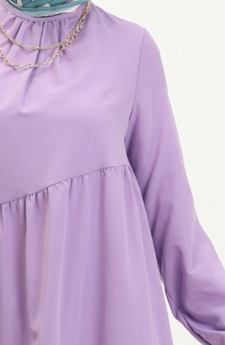 Robe Détaillée à Volants 2035-07 Lila 2035-07