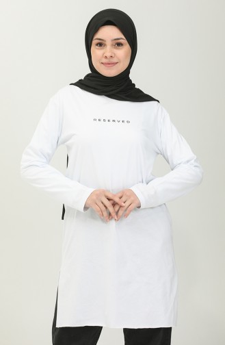 Basic Viscose Tunic 2758-01 white 2758-01