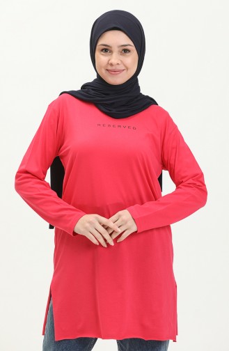 Basic Viscose Tunic 2758-03 Fuchsia 2758-03
