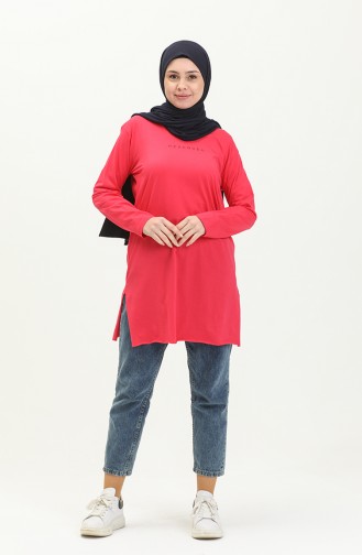 Basic Viscose Tunic 2758-03 Fuchsia 2758-03