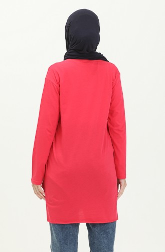 Basic Viscose Tunic 2758-03 Fuchsia 2758-03