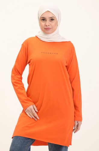 Basic Viscose Tunic 2758-07 Orange 2758-07