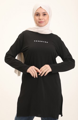 Basic Viscose Tunic 2758-08 Black 2758-08