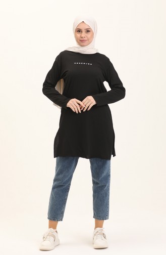 Basic Viscose Tunic 2758-08 Black 2758-08