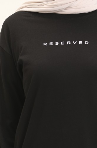 Basic Viscose Tunic 2758-08 Black 2758-08