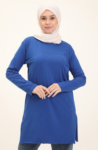 Basic Viscose Tunic 2758-09 Saxe 2758-09