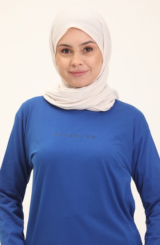 Basic Viscose Tunic 2758-09 Saxe 2758-09