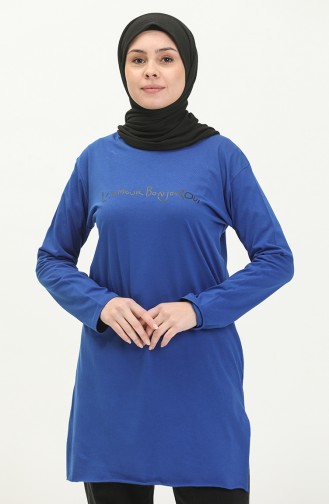 Basic Viscose Tunic 2759-04 Saxe 2759-04