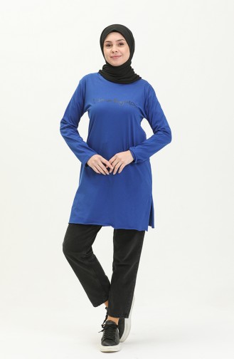 Basic Viscose Tunic 2759-04 Saxe 2759-04