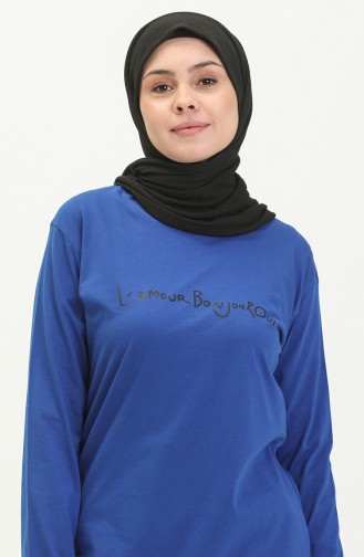Basic Viscose Tunic 2759-04 Saxe 2759-04