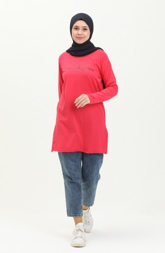 Basic Viscose Tunic 2759-07 Fuchsia 2759-07