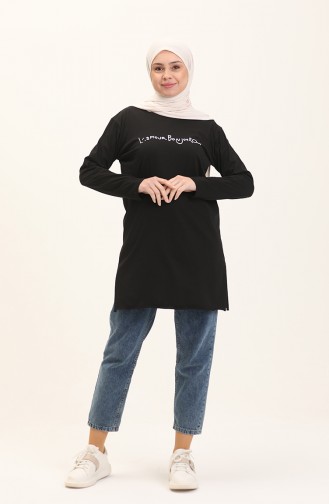 Basic-Viskose-Tunika 2759-08 Schwarz 2759-08