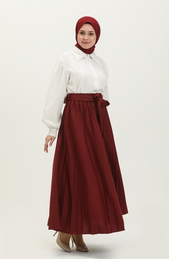 Claret Red Skirt 3033-03