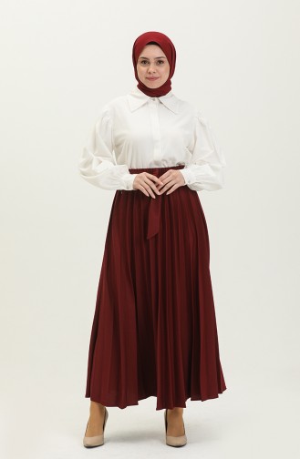 Claret Red Skirt 3033-03