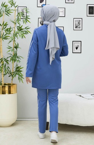 Striped Two Piece Suit 11336-03 Indigo 11336-03
