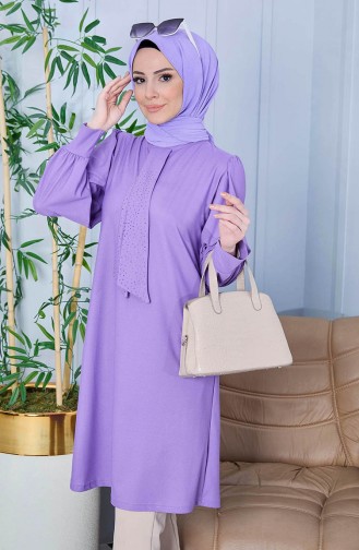 Tunika mit Steindetails  10798-02 Lila 10798-02