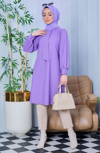 Tunika mit Steindetails  10798-02 Lila 10798-02