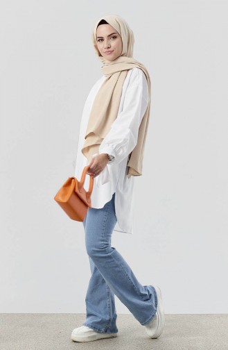 Buttoned Shirt Tunic 10811-01 white 10811-01