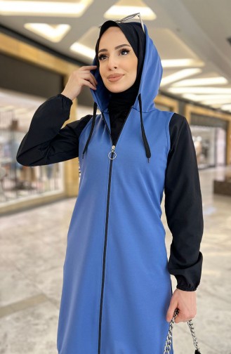 Hooded Vest 11351-02 Indigo 11351-02