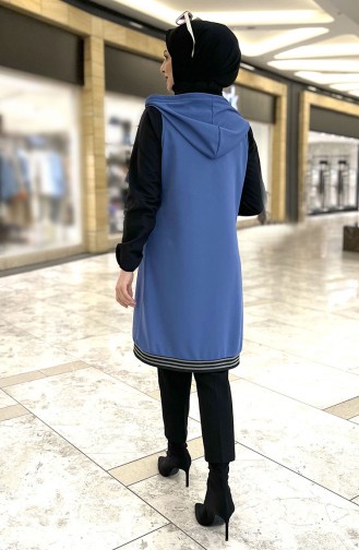 Hooded Vest 11351-02 Indigo 11351-02