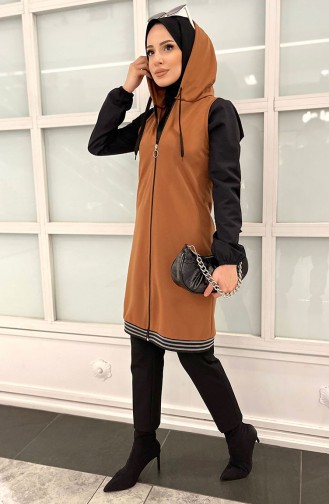 Hooded Vest 11351-05 Tan 11351-05