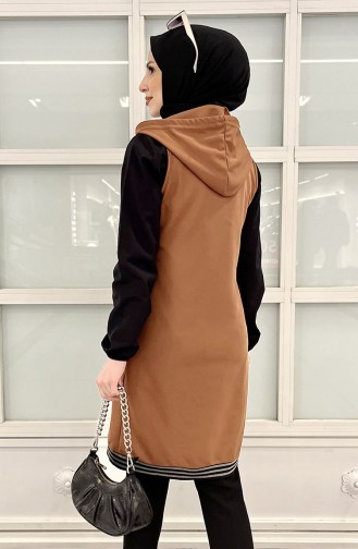 Hooded Vest 11351-05 Tan 11351-05