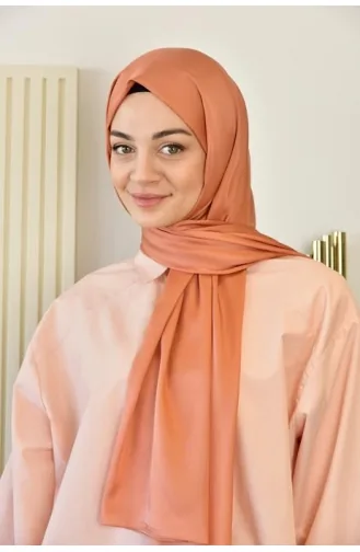 شال لون مشمشي 000060-23